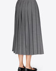 PLEATED MIDI SKIRT