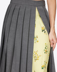 PLEATED MIDI SKIRT