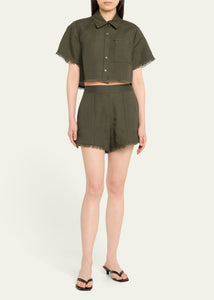 Solange Ss Cropped Shirt