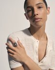BOWIE N°3 RING BLACK DIAMOND