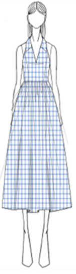 AYA COLLARED OPEN BACK MIDI DRESS