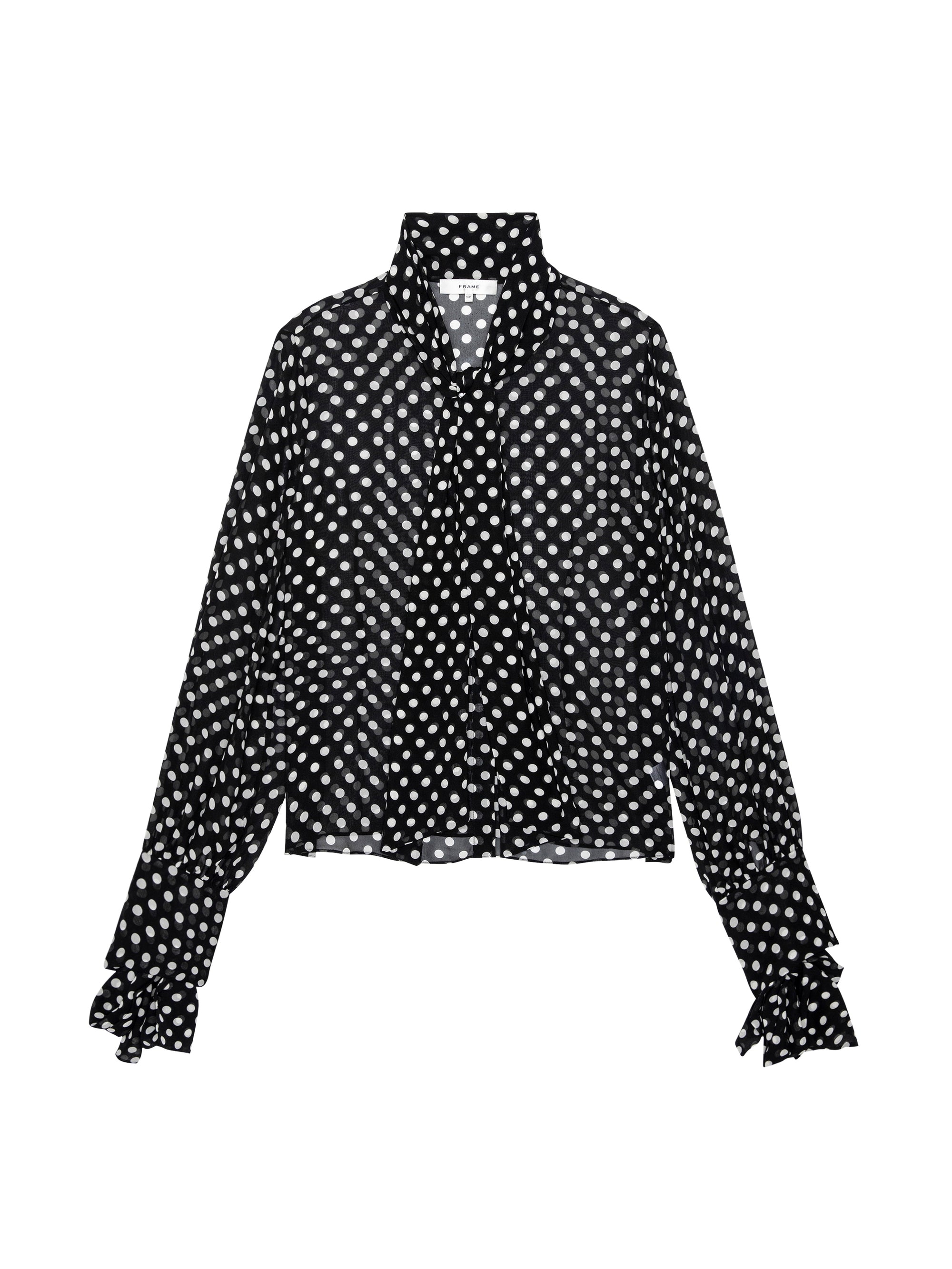 THE POLKA DOT NOUVELLE BLOUSE