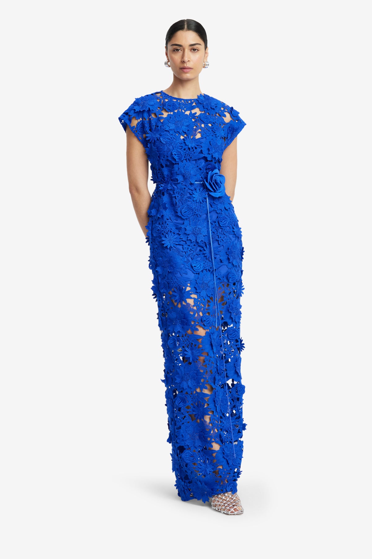 Alena Lace Maxi Dress - Lapis