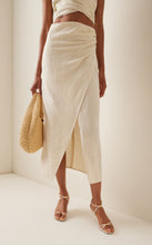 Load image into Gallery viewer, Wrap Draped Midi Skirt