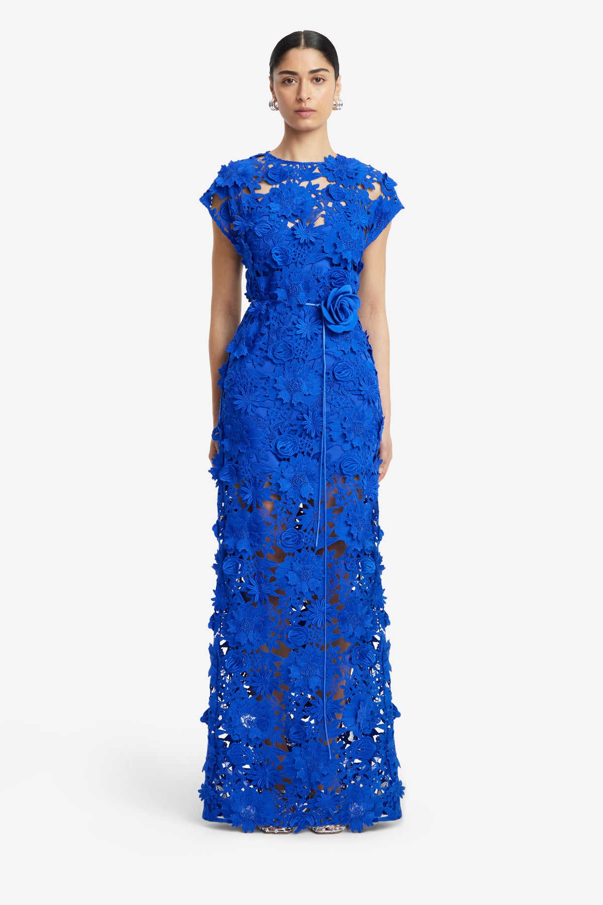 Alena Lace Maxi Dress - Lapis