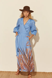 Traful Wrap Long Dress