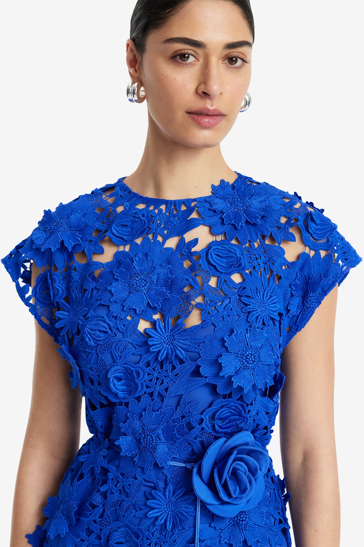 Alena Lace Maxi Dress - Lapis