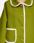 OVER CABAN COAT WITH JEWEL PEA APPLICAT