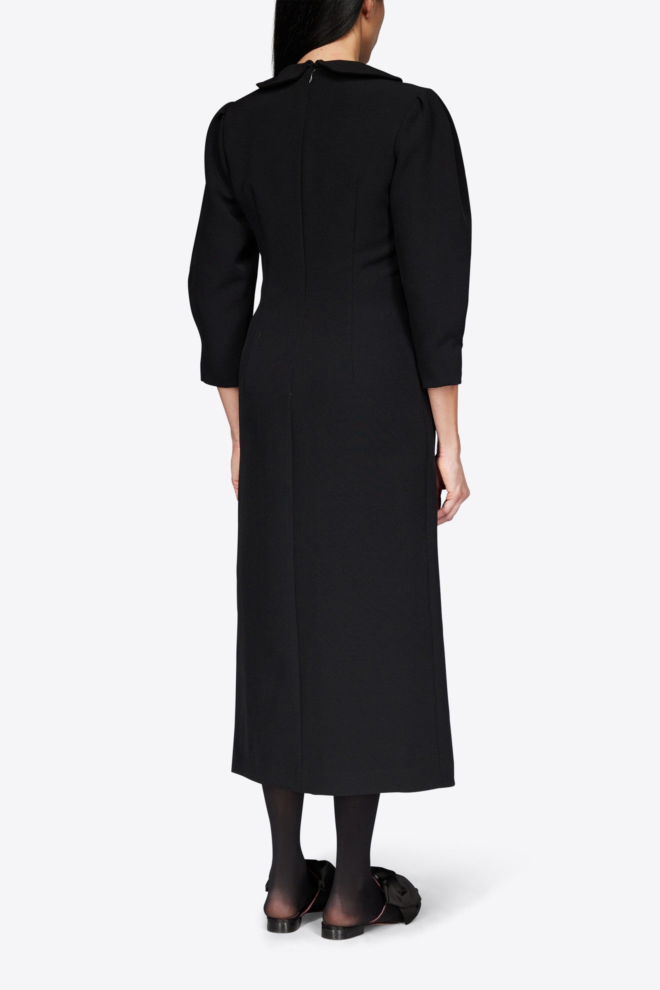 STRAIGHT MIDI DRESS