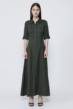 Load image into Gallery viewer, Claudine Shirt Midi Dress
