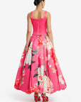 Isadora Applique Top - Peony Print in Fuchsia