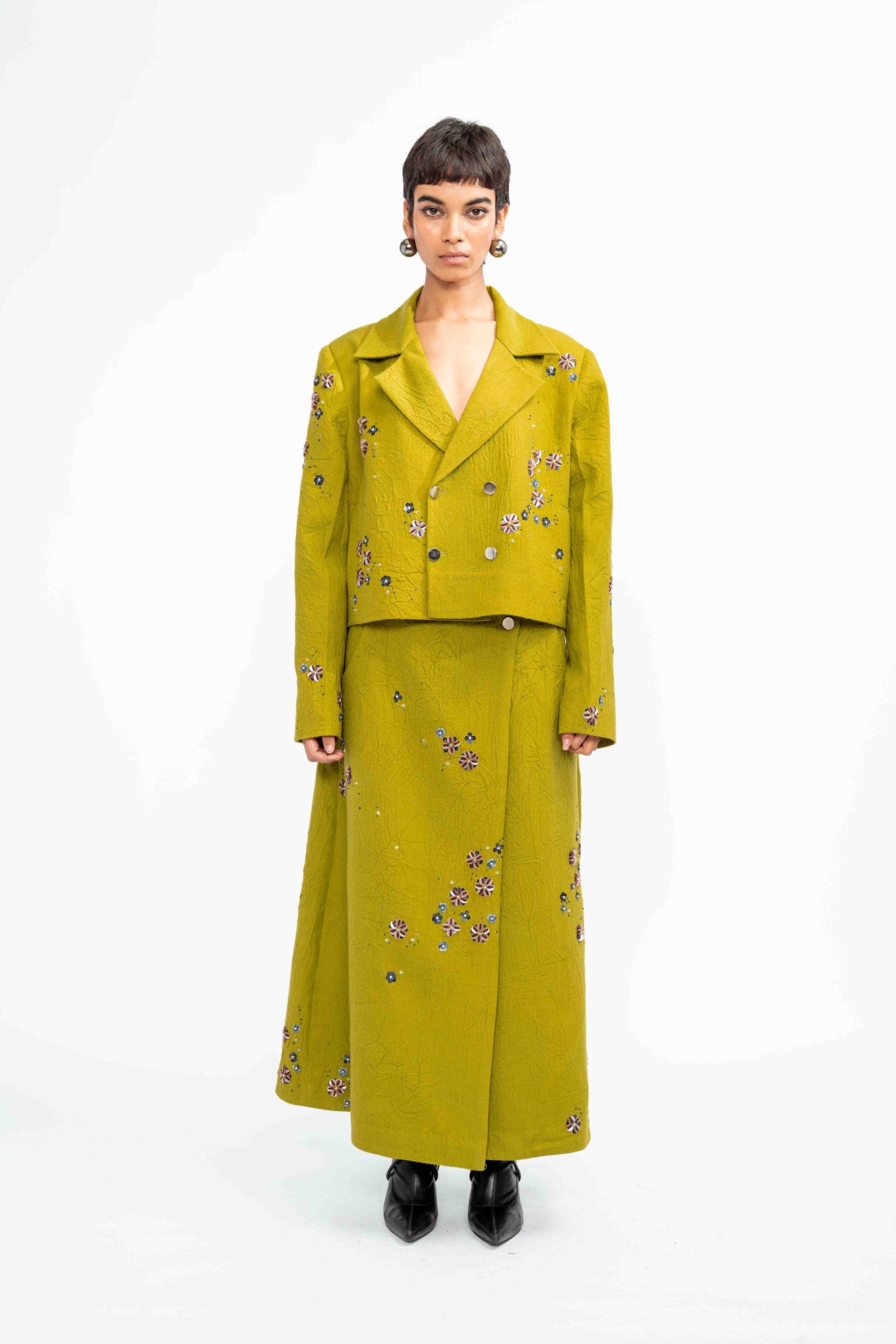 Flora Lapel Skirt